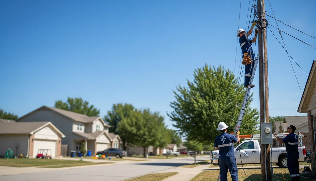 Residential electrician providing installation services in Depue, IL